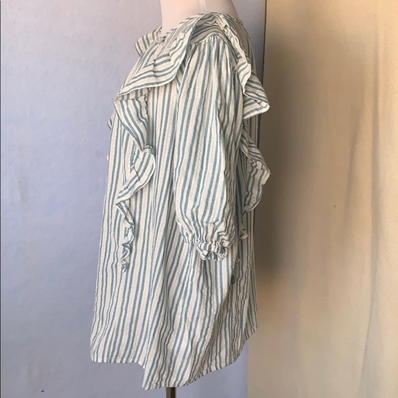 Striped Ruffle Blouse - Picture 8 of 11